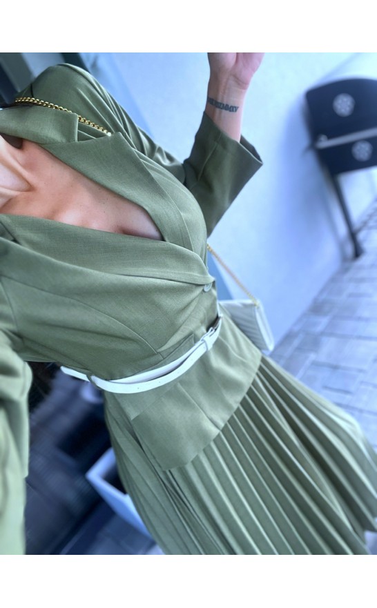 Khaki šaty Sylva S/M 