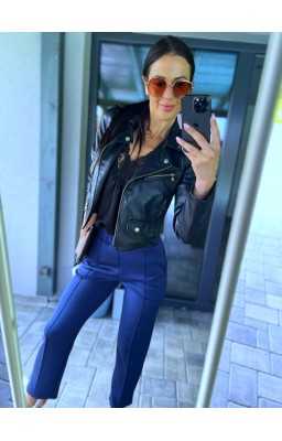 Modré kalhoty s puky  S