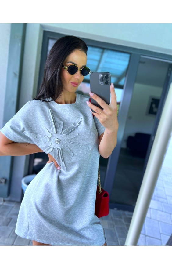 Šedé šaty Alina 