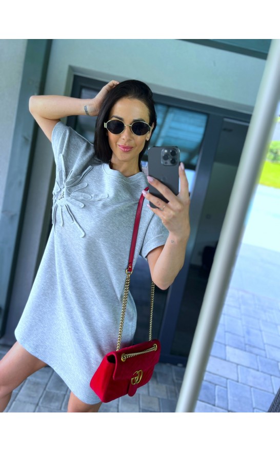 Šedé šaty Alina 