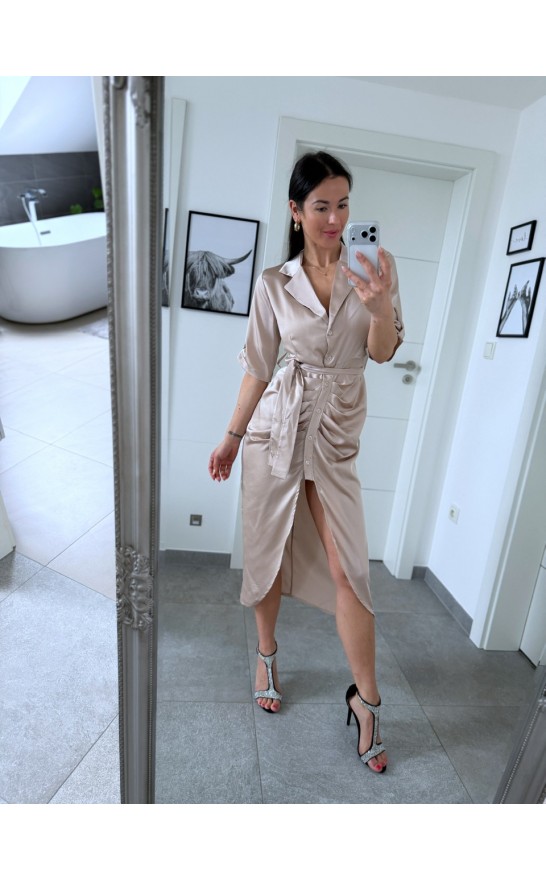 Krémové šaty Katy 