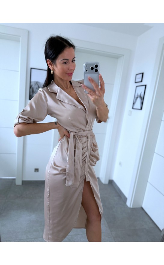 Krémové šaty Katy 