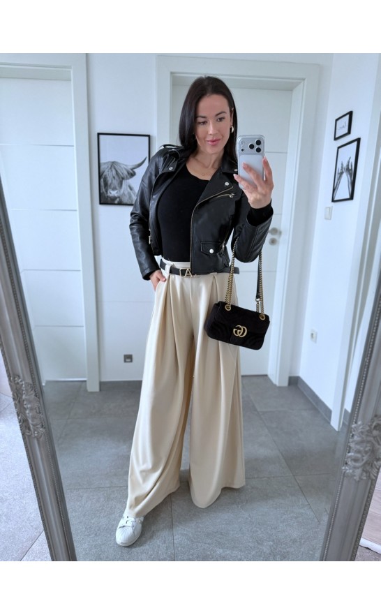 Krémové kalhoty Axa 
