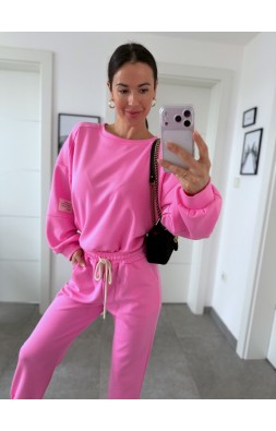 Růžová tepláková souprava Faly 