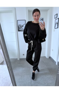 Černá tepláková souprava Faly 