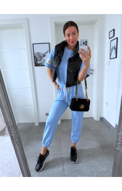 Světle modrá tepláková souprava Samy