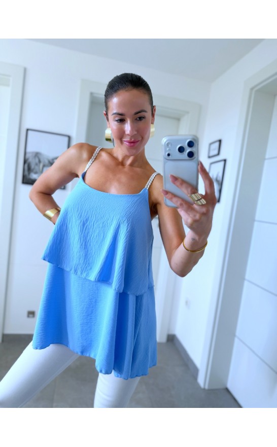 Světle modrá halenka Viola 