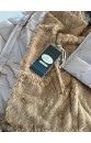 Luxusní bunda nude-duhová s kožíškem uvnitř vel S M L 