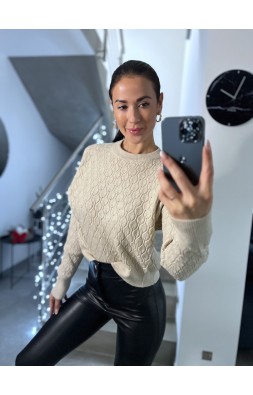 Krémový svetr Lia 