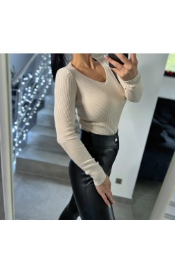 Krémový svetr Silver 