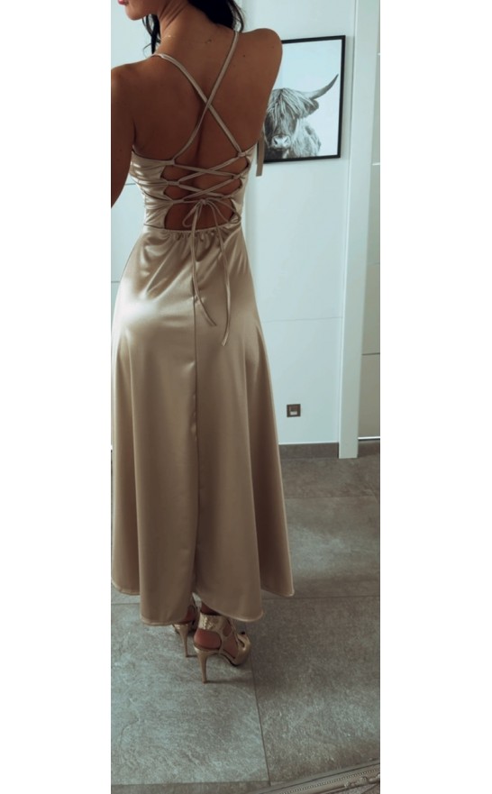 Krémové šaty Fatya