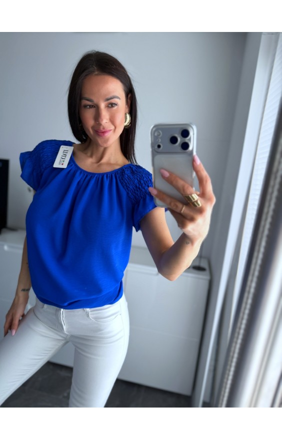 Královsky modrá halenka Lea 