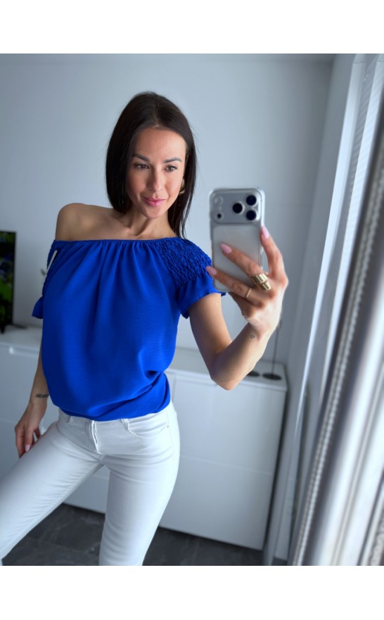 Královsky modrá halenka Lea 