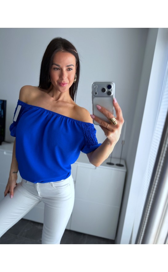 Královsky modrá halenka Lea 