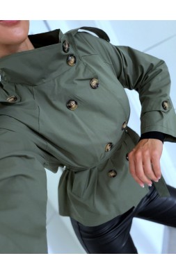 Khaki trenčkot Sara 