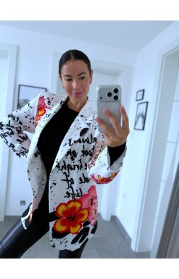 Delší sako Leopard 