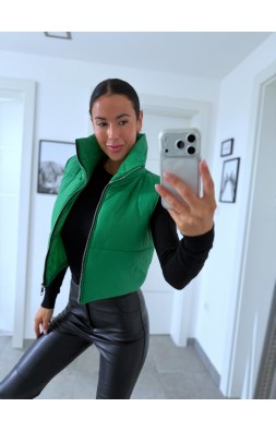 Zelená crop vesta 