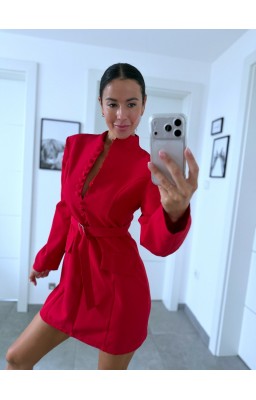 Rudé sakové šaty S/M 