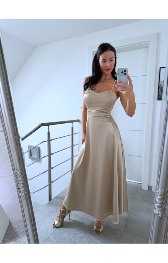 Krémové šaty Fatya