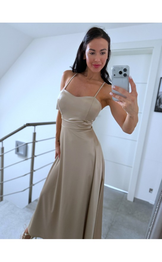 Krémové šaty Fatya