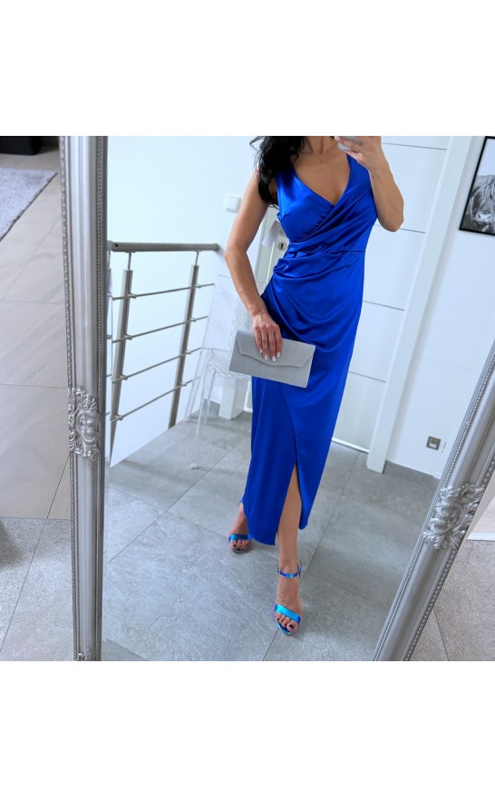 Modré šaty Edita velikost M 