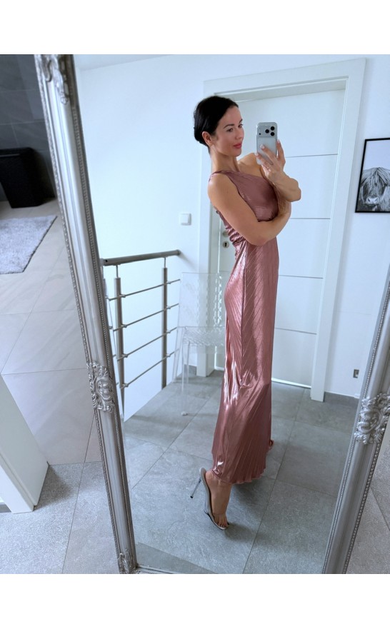 Pudrově růžové šaty Star 