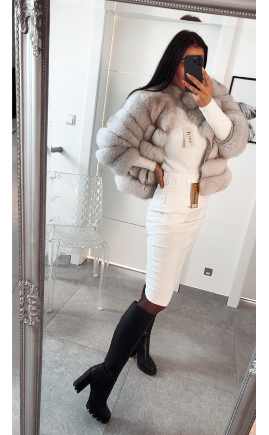 Bílá pouzdrová sukně S a M 