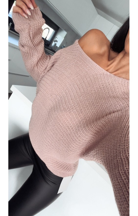 Růžový svetr Sony 