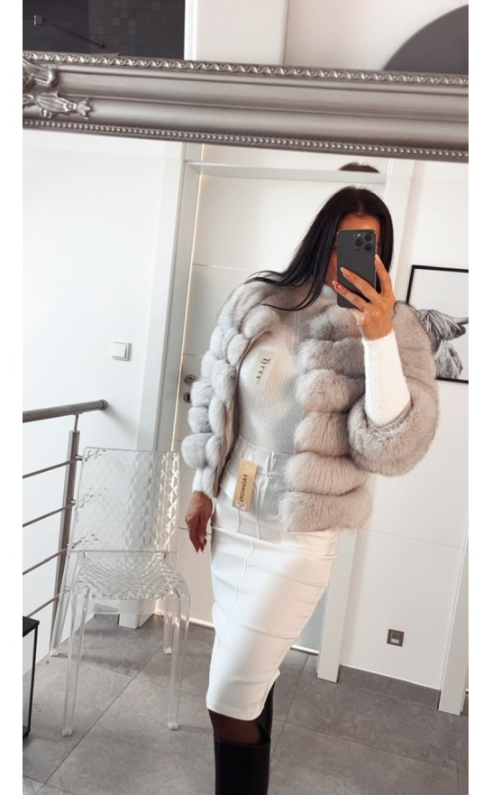 Bílá pouzdrová sukně S a M 