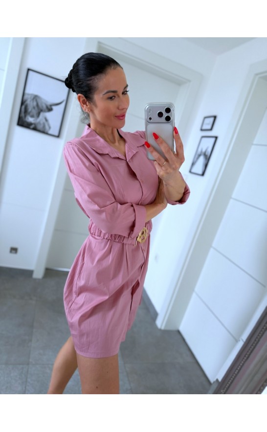 Pudrové šaty Helena 