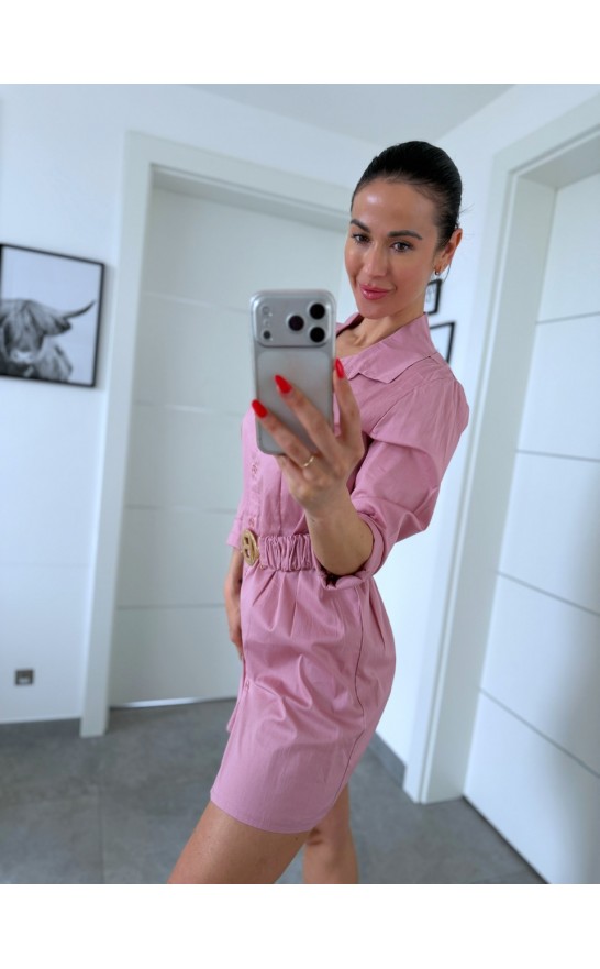 Pudrové šaty Helena 