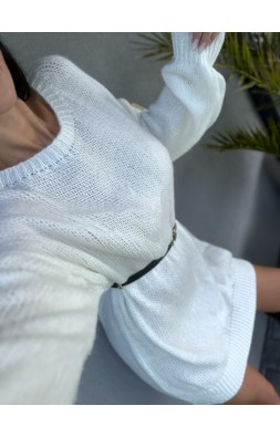 Smetanové šaty /delší svetr 