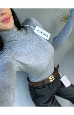 Šedý basic  rolák 