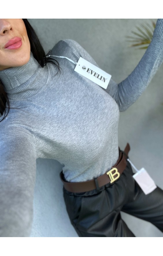 Šedý basic  rolák 