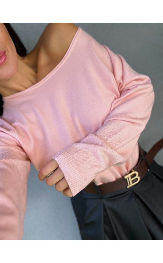 Růžový svetr Sabina 