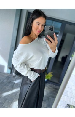 Smetanový svetr Sabina