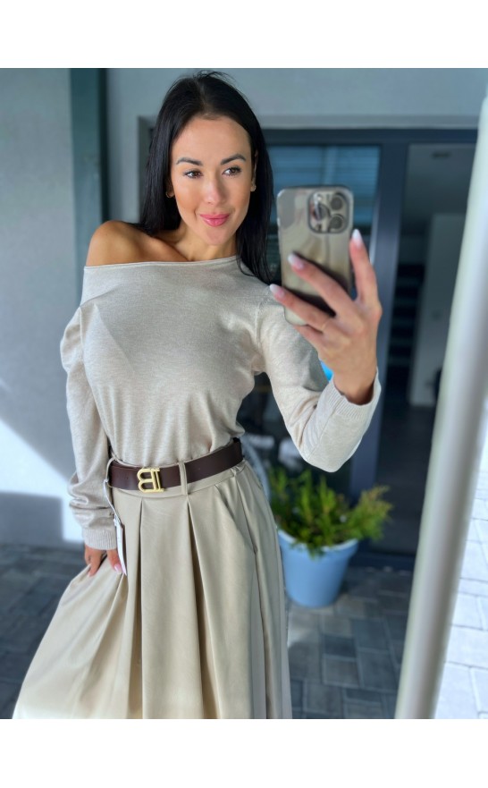 Krémový svetr sabina 