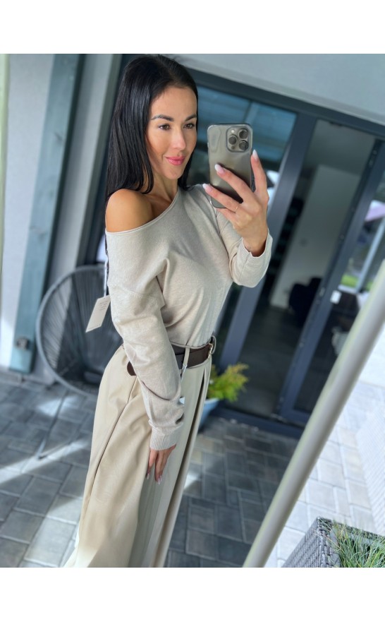 Krémový svetr sabina 