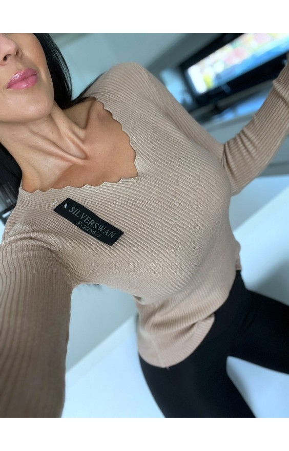 Krémový svetr Silver