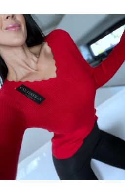 Červený svetr Silver 