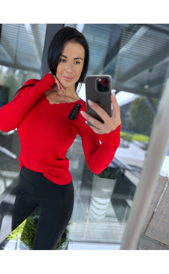 Červený svetr Silver 