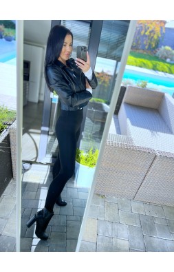 Basic černé legíny teplé XS  S M L 