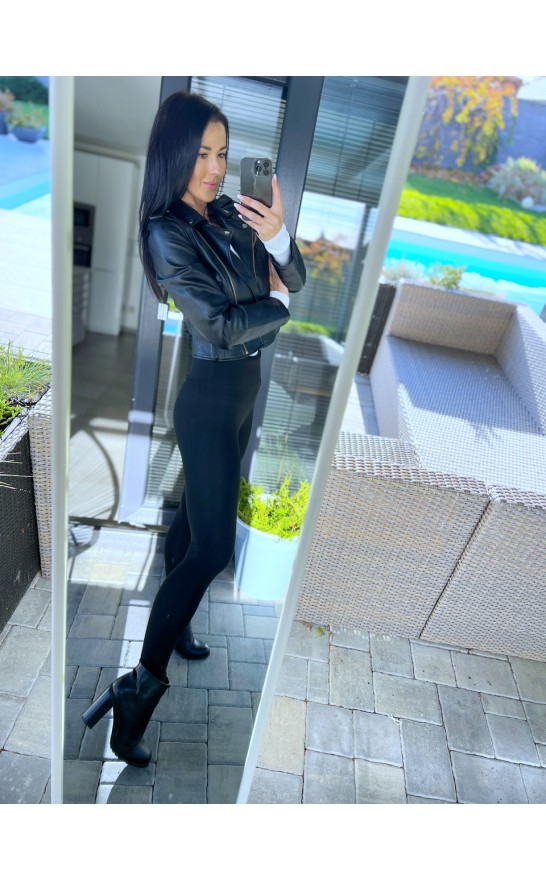 Basic černé legíny teplé XS  S M L 
