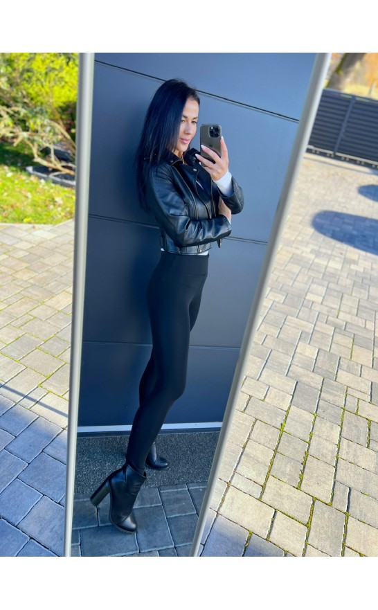 Basic černé legíny teplé XS  S M L 