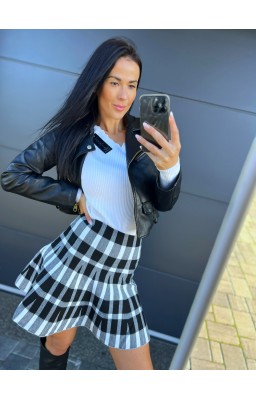 Sukně kostka bílá