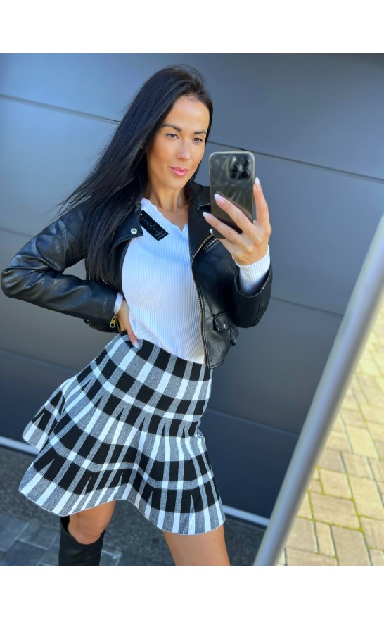 Sukně kostka bílá