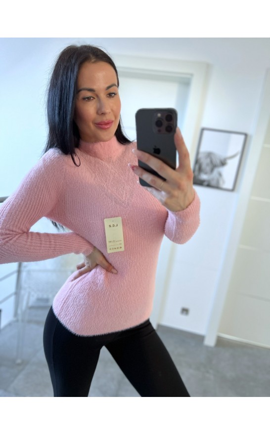 Růžový svetr Veli