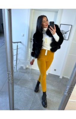 Hořčicové kalhoty Moli S a M 