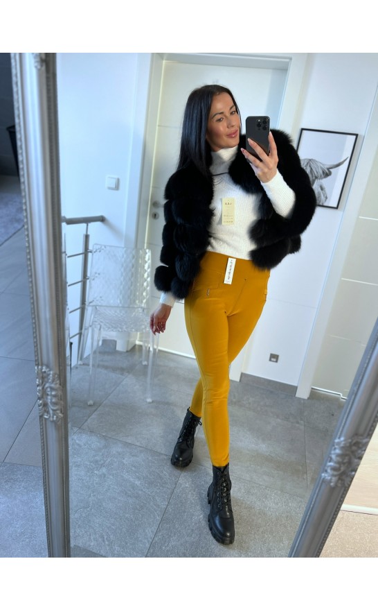 Hořčicové kalhoty Moli S a M 