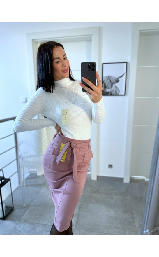 Růžová pouzdrová sukně vel S a M 